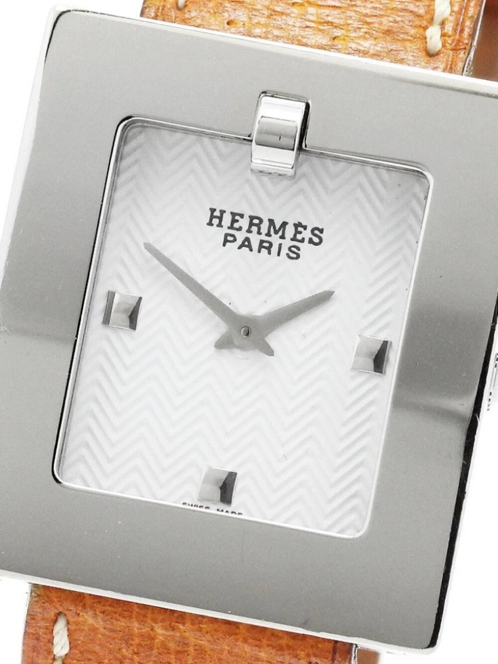 HERMES Belt watch BE1.210 white Dial Quartz Ladies Watch